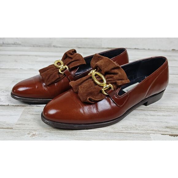 CABLE & CO. Brown "1901 Fine Shoes" Women's Vintage/Retro US 6.5-7/EU37 Loafers - Picture 2 of 10
